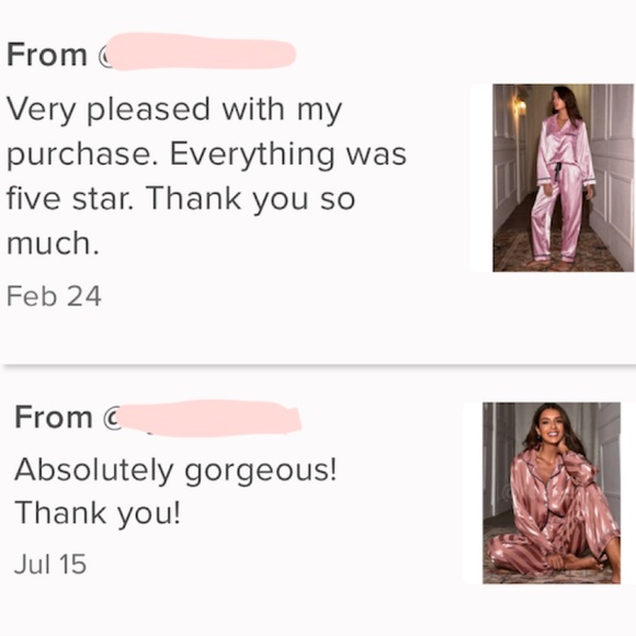 Satin Pink Stripes Women's Pajamas Set - Picture 8 of 12